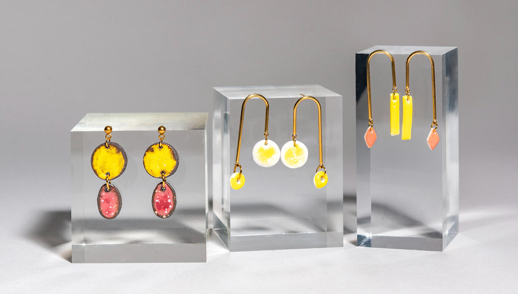 Boucles d'oreilles en céramique de la marque Eti Eti